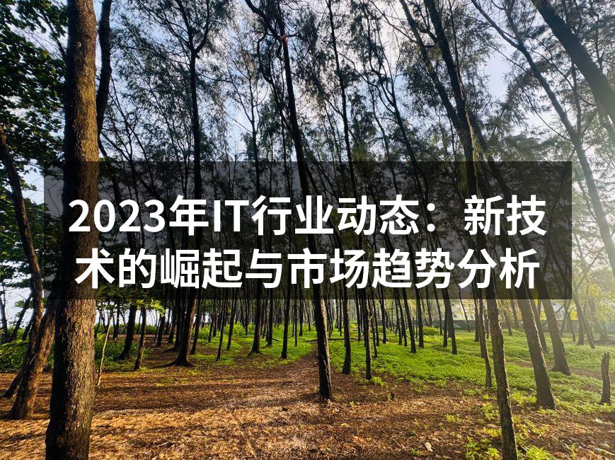 2023年IT行业动态：新技术的崛起与市场趋势分析